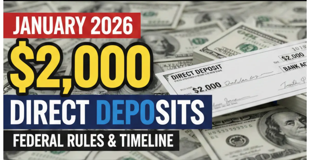 $2,000 Federal Direct Deposits Jan 2026
