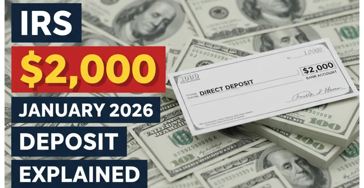 IRS $2,000 January 2026 Deposit Explained in Simple Terms