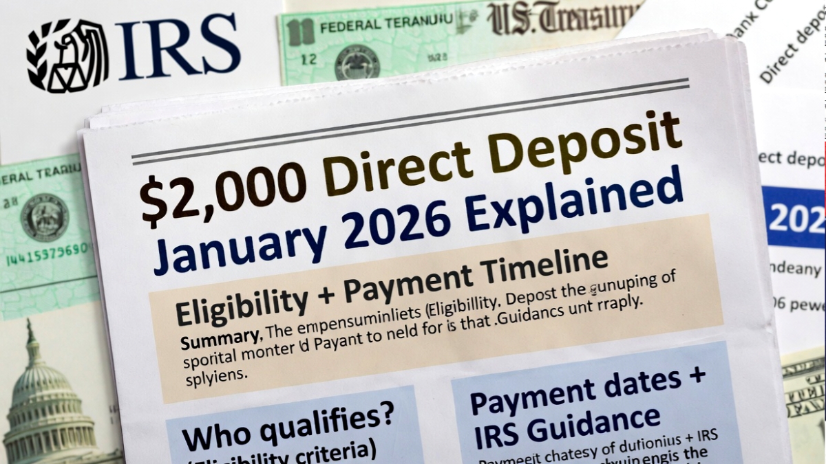IRS $2,000 January 2026 Deposit Explained